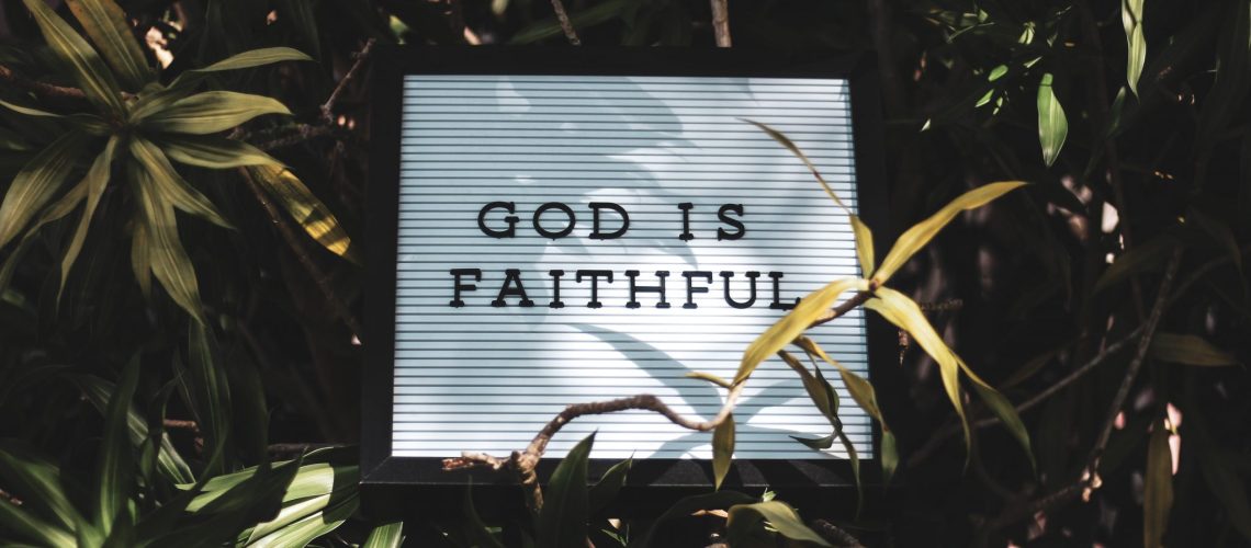 God is faithful tile.